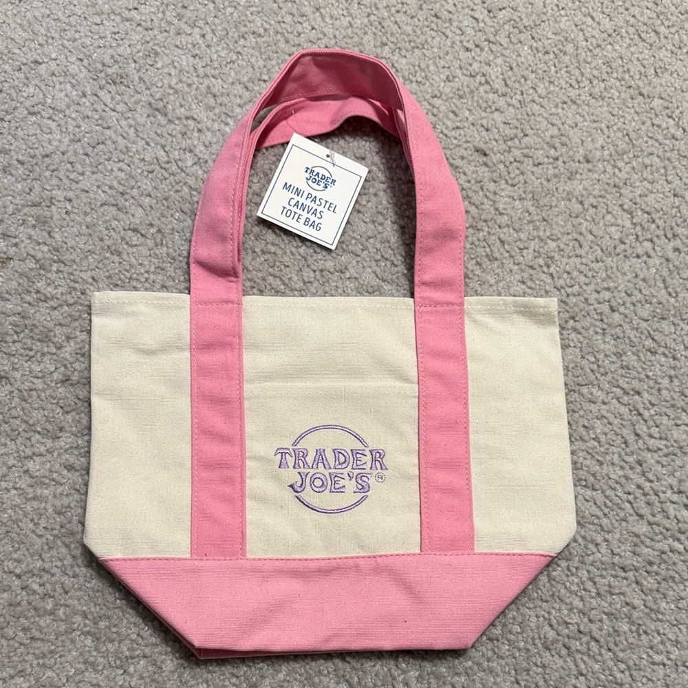 Pink and Cream Tote Bag